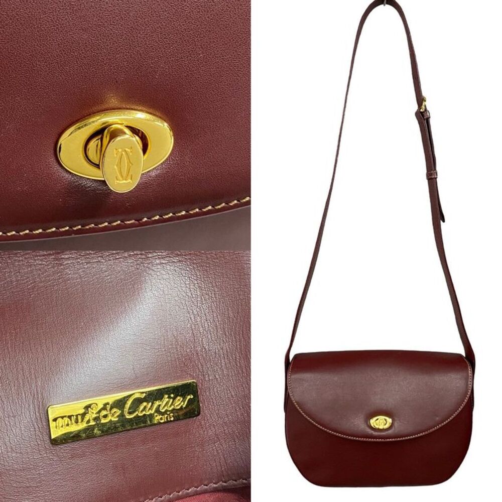 Cartier Leather Must Line Logo Shoulder Bag - Picture 4 of 6